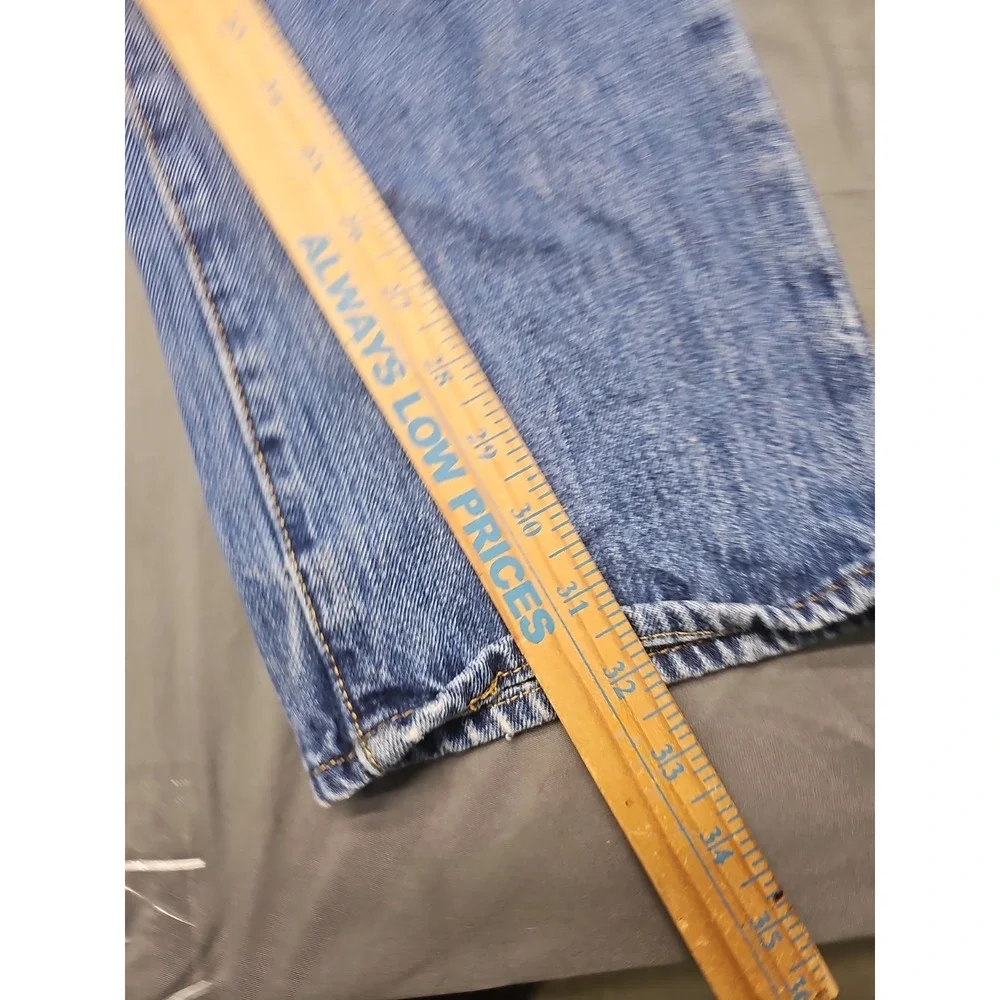 2-Levi's 501 Jeans Mens 32x34 (32x32) Blue Denim Straight Leg Button Fly Outdoor